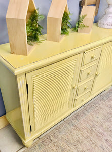 Adorable Modern Farmhouse Yellow Storage Cabinet