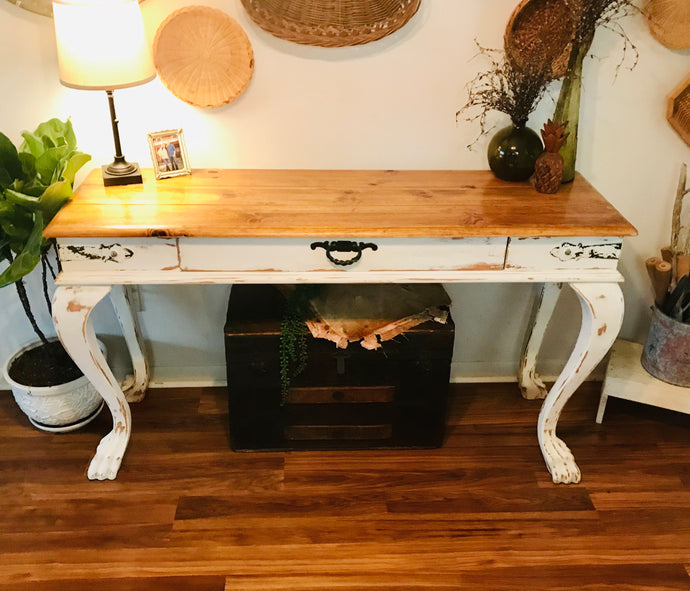 Unique Clawfoot Sofa or Entryway Table