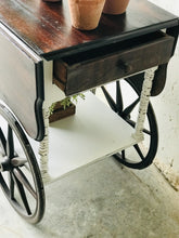 Load image into Gallery viewer, Antique Revamped Tea or Garden Cart