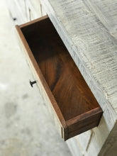 Load image into Gallery viewer, Pretty Whitewashed Solid Wood Dresser, Buffet, or TV Stand