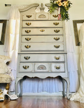 Load image into Gallery viewer, Queen Anne Style Tall Chest of Drawers