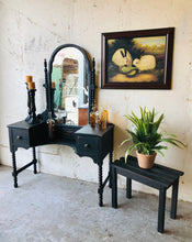 Load image into Gallery viewer, Moody Vintage Vanity &amp; Bench