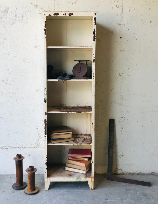 Awesome Rusty Industrial Metal Shelf