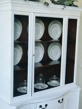 Load image into Gallery viewer, Pristine Vintage Farmhouse China Cabinet