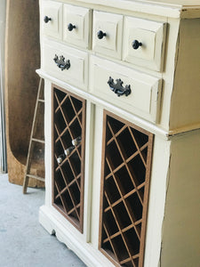Revamped Farmhouse Wine Cabinet