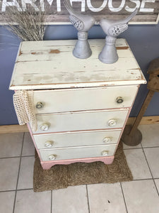 Shabby Chic Vintage Chest of Drawers