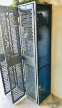 Load image into Gallery viewer, Amazing Vintage Industrial Triple Locker