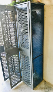 Amazing Vintage Industrial Triple Locker