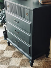 Load image into Gallery viewer, Moody Vintage Black Chest of Drawers