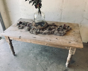 Gorgeous Whitewash/Weathered Look Large Farmhouse Table