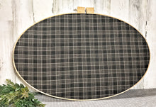 Load image into Gallery viewer, Large Plaid Embroidery Hoop