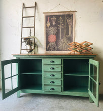 Load image into Gallery viewer, Stunning Turquoise TV Console Cabinet or Buffet