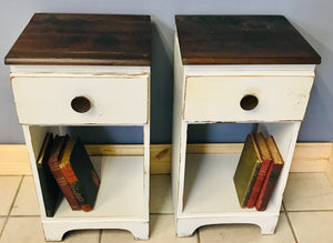 Adorable Farmhouse Nightstand Set (2)