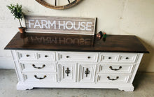Load image into Gallery viewer, Stunning Large Vintage Farmhouse Buffet