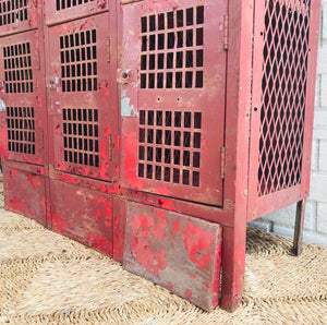 Amazing Salvaged Industrial Chippy Lockers