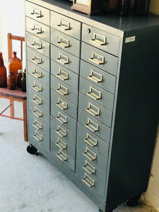 Amazing Vintage Industrial Rolling Cabinet