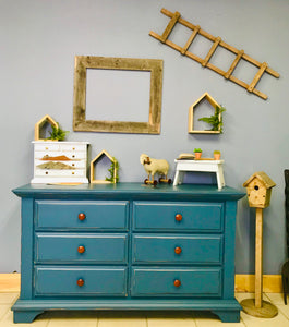 Adorable Blue Dresser or Buffet