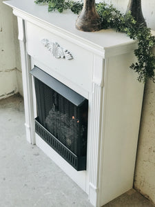 Beautiful Farmhouse Gel Fuel Burning Fireplace