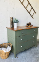 Load image into Gallery viewer, Pretty Antique Chest of Drawers or Coffee Bar
