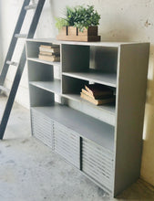 Load image into Gallery viewer, Pretty Farmhouse Cubby Bookshelf