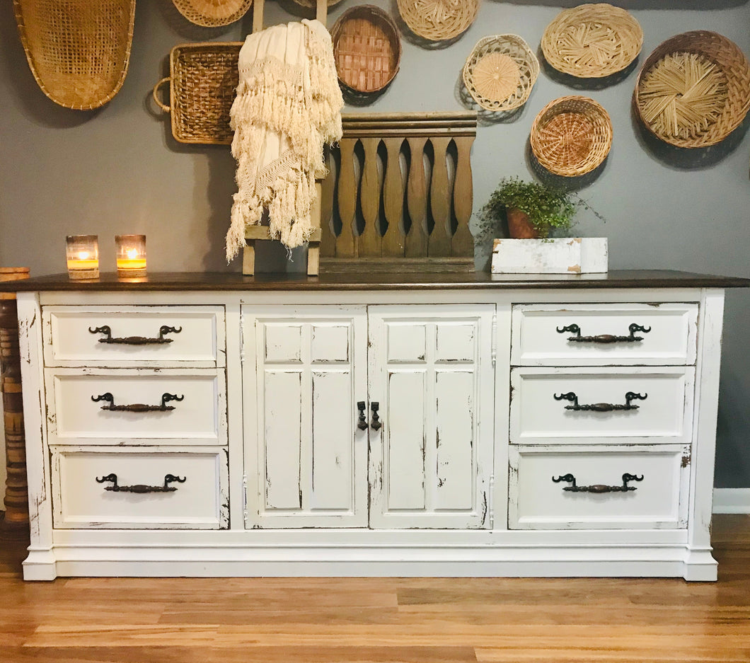 Stunning Large Farmhouse Buffet or TV Stand