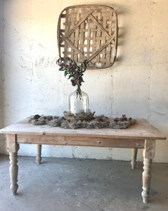 Gorgeous Whitewash/Weathered Look Large Farmhouse Table