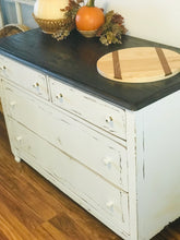 Load image into Gallery viewer, Pretty Vintage Solid Wood Dresser or Buffet Table