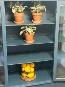 Pretty Blue Vintage China Cabinet