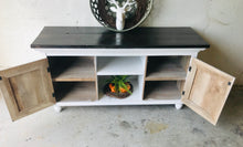 Load image into Gallery viewer, Rustic Farmhouse Chunky TV Stand