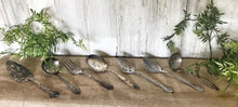 Load image into Gallery viewer, Vintage Tarnished Serving Set