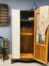 Load image into Gallery viewer, PENDING * Stunning Shabby Chic Antique Wardrobe