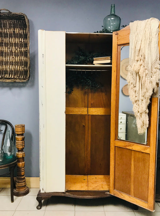 PENDING * Stunning Shabby Chic Antique Wardrobe