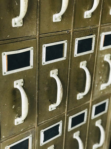 Amazing Vintage Industrial Parts Cabinet