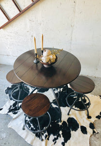 Industrial Adjustable Table & Stools (5pc)