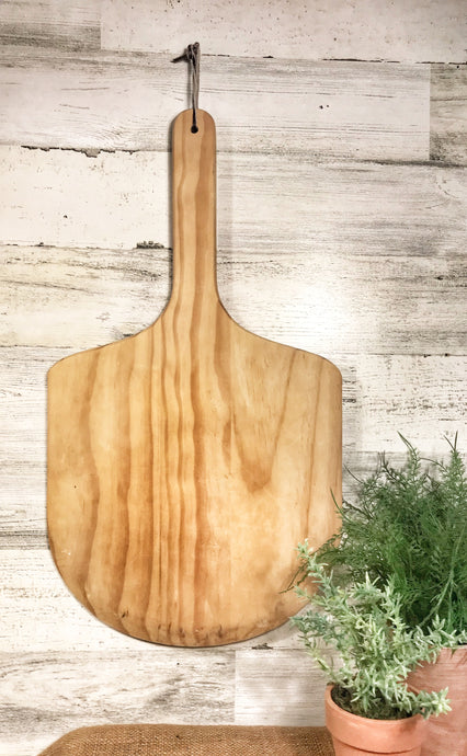 Wood pizza paddle