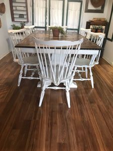 Beautiful Large Farmhouse Table & Chairs