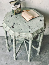 Load image into Gallery viewer, Pretty Antique Chippy Octagon Side Table