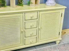 Load image into Gallery viewer, Adorable Modern Farmhouse Yellow Storage Cabinet