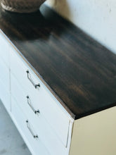 Load image into Gallery viewer, Mid Century Revamped Dresser, Buffet, or TV Stand