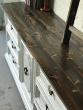 Load image into Gallery viewer, Pretty Vintage Farmhouse Dresser or Buffet