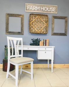 Pretty Rustic Farmhouse Desk & Chair