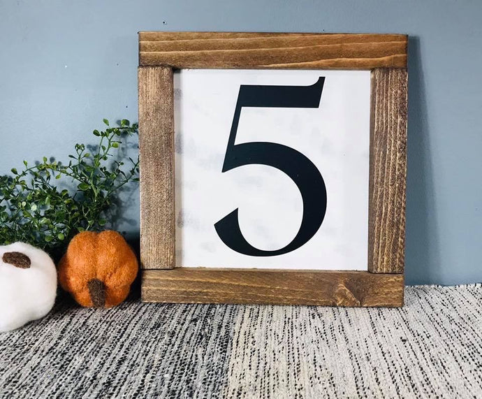 Number 5 sign