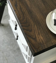 Load image into Gallery viewer, Pretty Vintage Farmhouse Nightstand or End Table Set