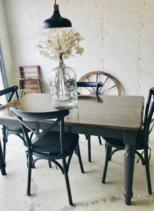 Gorgeous Modern Farmhouse Table & Metal Chairs