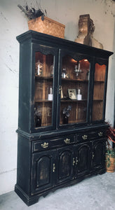 Moody Large Distressed China Cabinet
