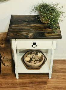 Cute Farmhouse Nightstand or Accent Table