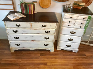 Rustic Farmhouse Bedroom Set with Dresser & Chest