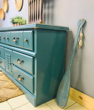 Load image into Gallery viewer, Pretty Coastal Long Dresser or Buffet