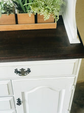 Load image into Gallery viewer, Stunning Vintage Farmhouse Hutch Cabinet