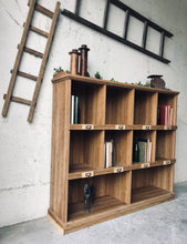 Load image into Gallery viewer, Pretty Farmhouse Cubby Shelf